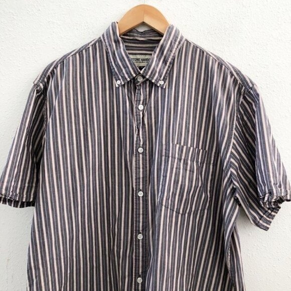 STONE HARBOUR Short Sleeve Button Down Shirt Size XL - Picture 5 of 11